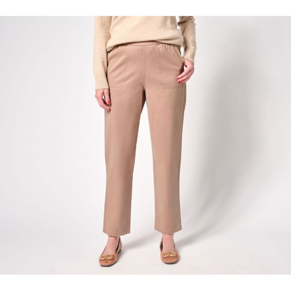 Gloria Vanderbilt Women's Pants Sz XL Tall Denim & Co. EasyWear Brown A632373